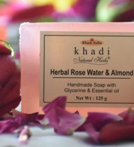 Khadi Herbal Rose Water & Almond Soap